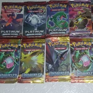 Super rare sealed unopened packs of pokemon cards